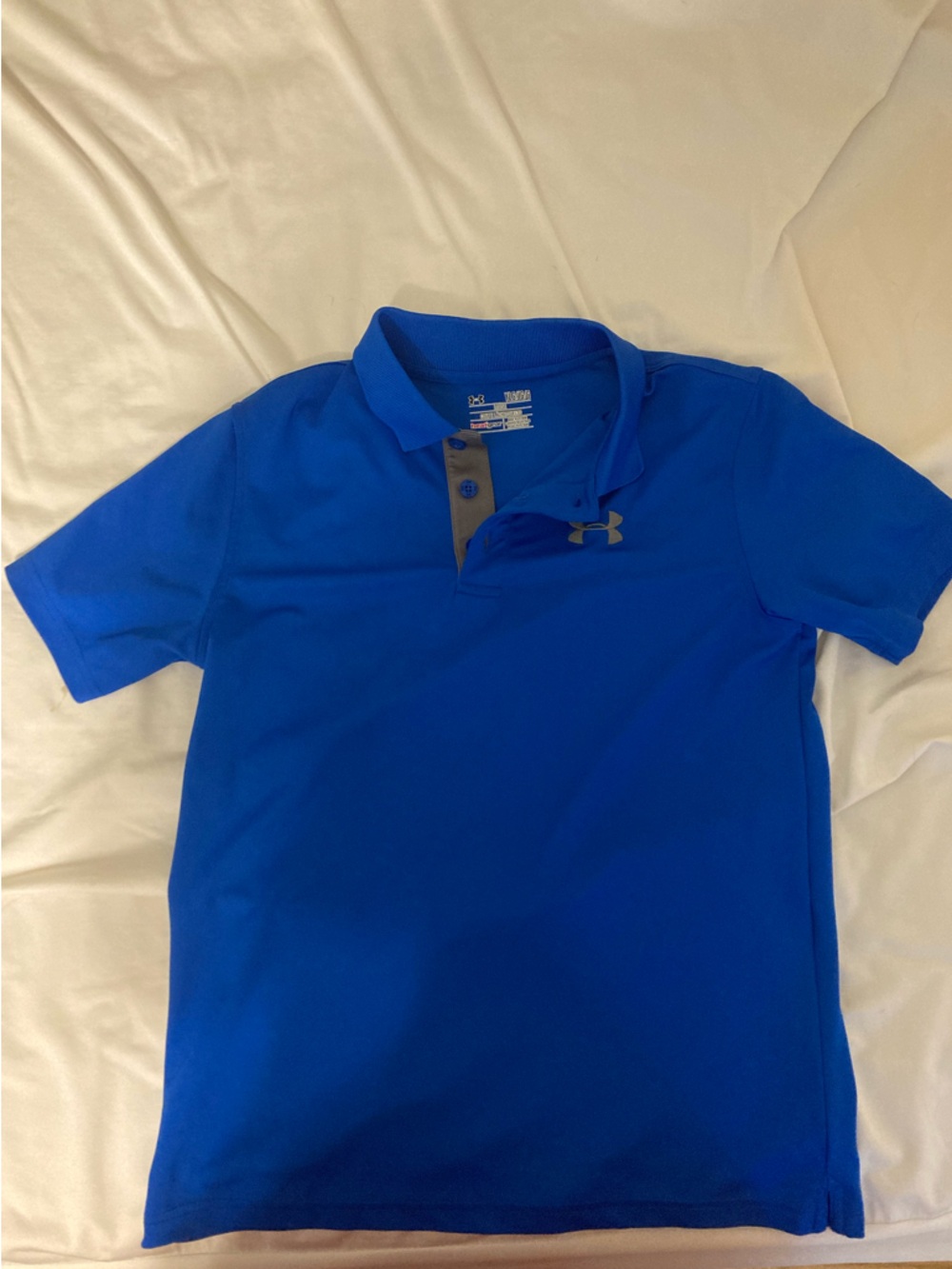 Under Armour Kids Royal Blue HeatGear Performance Polo